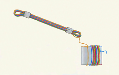 как сделать браслет из ниток